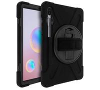 Coque Galaxy Tab S6 10.5 Hybride Poignée Rotative Béquille Support Noir