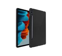 Coque Galaxy Tab S7 11.0 et Tab S8 Silicone Ultra-fine et Légère Noir Noir