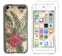 NOVAGO Compatible avec iPod Touch 7, Touch 6,Touch 5 Coque Gel imprimée Solide résistante +1 Verre en Verre trempé Transparent résistant (Exotique)