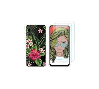 NOVAGO Compatible avec Huawei P Smart Z/Honor 9X/Honor 9X Pro -Pack de 2 Film Protection écran Verre trempé +1 Coque Souple Transparente et Résistante Anti Choc (Exotique)