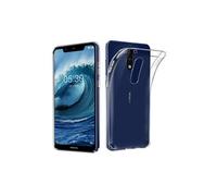 PHONILLICO Coque pour Nokia 5.1 Plus - Housse Etui Gel TPU Silicone Transparent Protection Souple Ultra Mince Fine Slim Leger Anti Choc Résistant