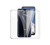 Coque gel tranparent + 2 Films Protection écran Verre trempé pour OPPO A52 / A72 / A92