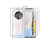 NOVAGO Compatible avec Honor Magic4 Lite 5G -Pack Complet- Coque Résistante Transparente + 2 Films Protection écran Verre trempé (Transparent).