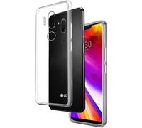 Coque gel transparente pour LG G7 ThinQ - ultra-fine 0,33 mm en TPU souple haute résistance + protection écran verre trempé