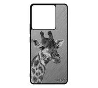 Coque Girafe Redmi Note 13 Pro 5g En Silicone Animaux Noir Effet Gris Animal Afrique Smartphone Design Dessin Made In France Xiaomi