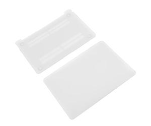 Coque Givrée pour Air 13.3 Pouces, Fixation Clip Transparente | Montage sans outil en quelques secondes, Protection anti-rayures au quotidien, Profil ultra-fin pour le transport, Toucher