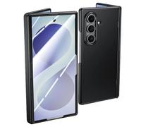 Coque givrée pour Samsung Galaxy Z Fold 8 Ultra - Charnière de protection robuste - Résistante aux chocs - Noir