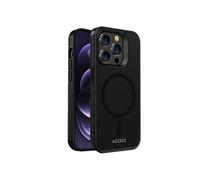 Accezz Coque Givrée Robuste avec MagSafe pour Apple iPhone 14 Pro - Noir