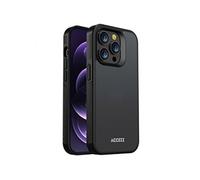Accezz Coque Givrée Robuste pour Apple iPhone 14 Pro - Noir