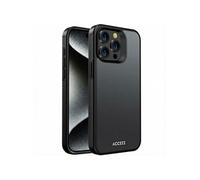 Accezz Coque Givrée Robuste pour Apple iPhone 15 Pro Max - Noir
