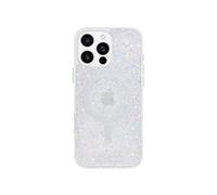Coque Glamour Paillettes pour iPhone 16 Pro Compatible MagSafe Blanc