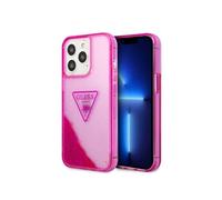 Coque pour Apple iPhone 14 Pro Glitter Palm à paillettes Rose