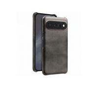 Coque pour Google Pixel 11 Pro Rigide Effet Cuir avec Bords Surélevés Noir