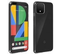 Avizar Coque Google Pixel 4 Silicone Souple et Film Verre Trempé 9H Transparent