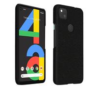 Coque Google Pixel 4A Rigide Finition Tissu Anti-traces Lavable noir