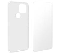 Coque Google Pixel 5 Souple et Film Verre Trempé 9H - transparent