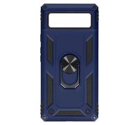 Coque Google Pixel 6A Hybride Antichoc Bague de maintien Support Vidéo bleu
