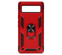 Coque Google Pixel 6A Hybride Antichoc Bague de maintien Support Vidéo rouge