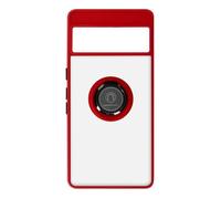 Coque - Google - Pixel 7 Pro - Bi-matière - Bague Métallique - Support Vidéo Rouge