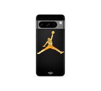 Coque Google Pixel 8 Pro Jordan logo 23 nike basketball couleur dorée