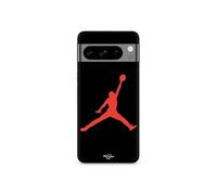 Coque Google Pixel 8 Pro Jordan logo 23 nike basketball couleur rouge