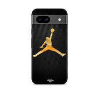 Coque Google Pixel 8a Jordan Logo 23 Nike Basketball Couleur Dorée
