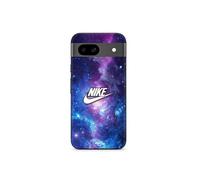 Coque Google Pixel 8a Nike Logo Blanc Espace Coloré