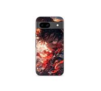 Coque Google Pixel 8a One piece Luffy énervé art manga anime copie