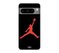 Coque Google Pixel 8a Pro Jordan Logo 23 Nike Basketball Couleur Rouge