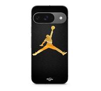 Coque Google Pixel 9 Jordan Logo 23 Nike Basketball Couleur Dorée
