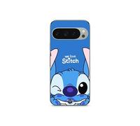 Coque Google Pixel 9 Pro stitch cute ohana stitch bleu front bleu