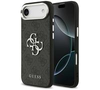 Guess Guess Coque 4G Metal Logo Backcover iPhone Air Silver Edge Black Noir