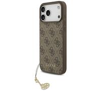 Coque Guess 4G Charms Collection MagSafe Étui pour iPhone 17 Pro Max Marron