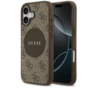 Coque Guess 4G Circle Classic Logo MagSafe pour iPhone 17 - Brown