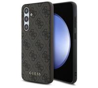 Coque Guess 4G Metal Gold Logo pour Samsung Galaxy S24 FE (marron)