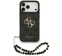 Coque Guess 4G Strap 4G Classic Logo Étui pour iPhone 17 Pro Max Noir