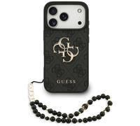 CG MOBILE Guess 4G Strap 4G Classic Logo Coque pour iPhone 17 Pro (noir)