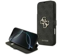 Coque Guess Book 4G Métal Logo Étui pour iPhone 17 Pro Max Noir