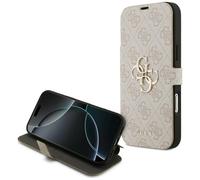 Coque Guess Book 4G Métal Logo Étui pour iPhone 17 Pro Max Rose