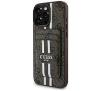 Coque Guess Cardslot 4G MagSafe avec porte cartes pour iPhone 16 Pro Max - Brown