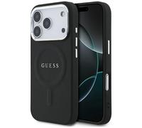 Coque Guess Classic Logo MagSafe Étui pour iPhone 17 Pro Noir