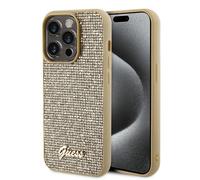 Coque Guess Disco Metal Script pour iPhone 15 Pro Max - Gold
