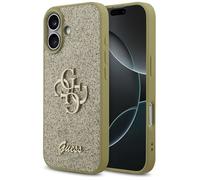 Coque Guess Fixed Glitter Big 4G pour iPhone 17 - Gold