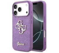 Coque Guess Fixed Glitter Big 4G pour iPhone 17 Pro Max - Lilac
