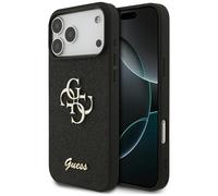 Guess Guess Coque 4G Metal Logo Glitter iPhone 17 Pro Max Noir Noir