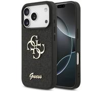 Guess Guess Coque 4G Metal Logo Glitter iPhone 17 Pro Noir Noir