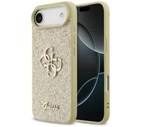 Coque Guess Fixed Paillettes Big 4G pour iPhone 17 Air Or