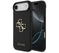 Guess Guess Coque Big 4G Logo Grained iPhone Air Noir Noir