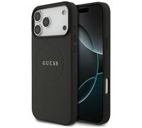 Coque Guess Grained Ring MagSafe Étui pour iPhone 17 Pro Max Noir