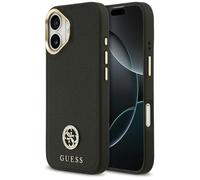 Coque Guess Grained Strass Logo MagSafe pour iPhone 17 - Black